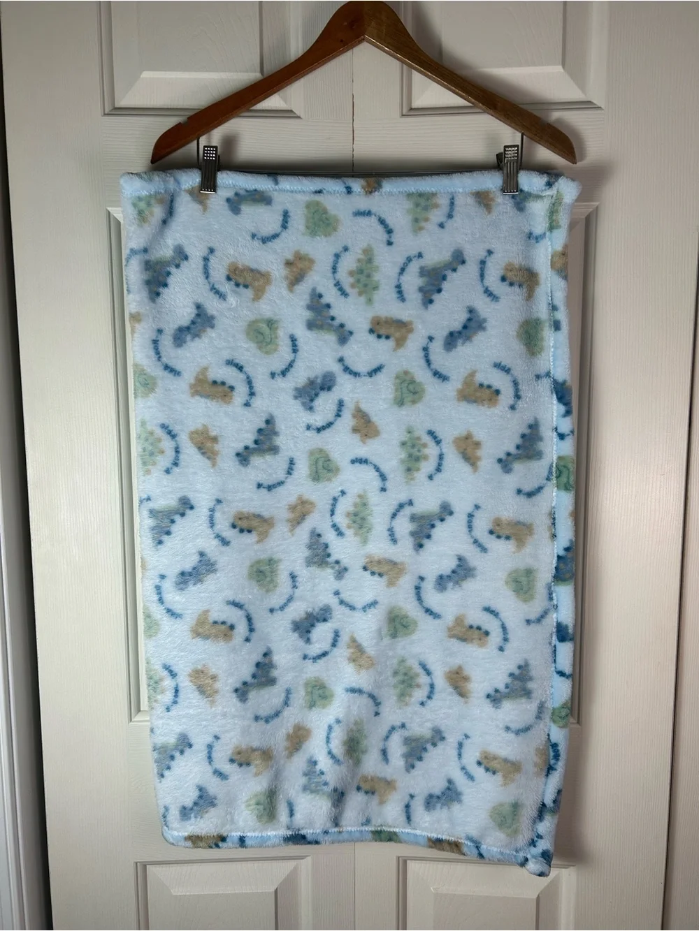 Duck Duck Goose Blue Dinosaur Baby Blanket Green A Roar Able Lovey